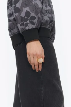 Discount BIMBA Y LOLA Anillo Corazon Piedra Rosa