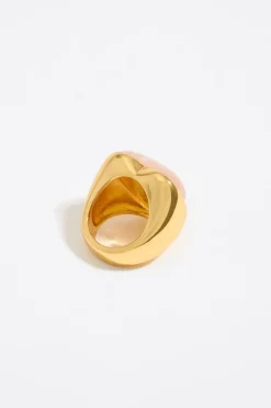 Discount BIMBA Y LOLA Anillo Corazon Piedra Rosa