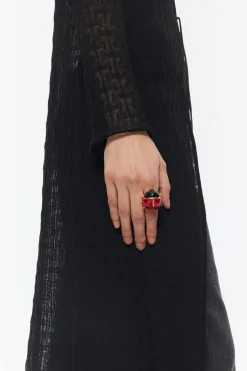 Shop BIMBA Y LOLA Anillo Mariquita Dorado