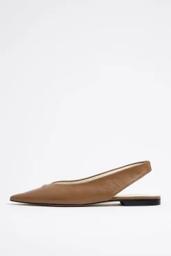 Fashion BIMBA Y LOLA Bailarina Destalonada Piel Tostado