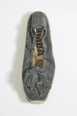 Outlet BIMBA Y LOLA Bailarina Plataforma Yute Denim Negro