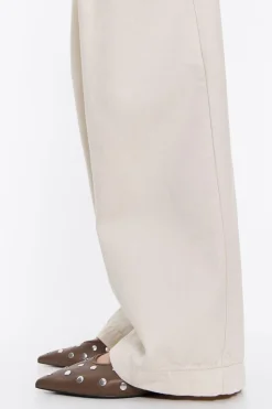 Fashion BIMBA Y LOLA Bailarina Tachas Piel Marron