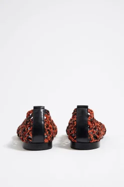 Cheap BIMBA Y LOLA Bailarina Trenzado Bicolor Naranja