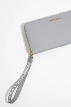 Hot BIMBA Y LOLA Billetera Horizontal Con Cremallera Nylon Lila Empolvado