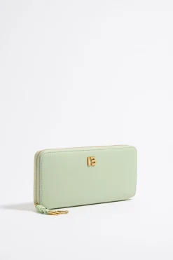 Discount BIMBA Y LOLA Billetera Horizontal Con Cremallera Piel Verde Pastel