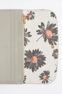 Clearance BIMBA Y LOLA Billetera Solapa Daisy Marfil