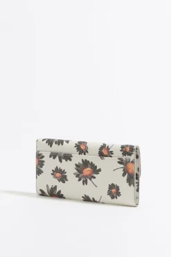 Clearance BIMBA Y LOLA Billetera Solapa Daisy Marfil