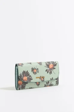 Store BIMBA Y LOLA Billetera Solapa Daisy Verde