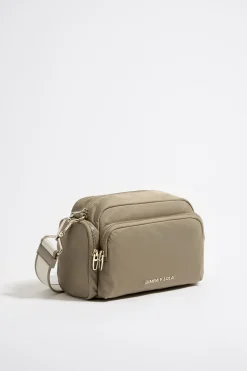 Clearance BIMBA Y LOLA Bolso Bandolera Mediano Nylon Caqui Claro