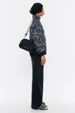 New BIMBA Y LOLA Bolso Bandolera Mediano Nylon Negro