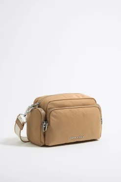 Outlet BIMBA Y LOLA Bolso Bandolera Mediano Nylon Tostado