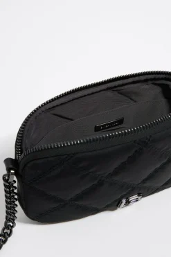 Shop BIMBA Y LOLA Bolso Bandolera Mini Nylon Negro
