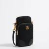 Shop BIMBA Y LOLA Bolso Bandolera Mini Nylon Negro