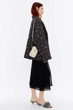 New BIMBA Y LOLA Bolso Bandolera Mini Nylon Piedra