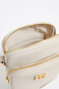 New BIMBA Y LOLA Bolso Bandolera Mini Nylon Piedra