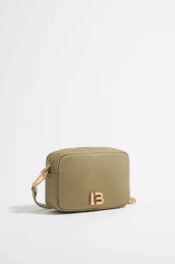 Best Sale BIMBA Y LOLA Bolso Bandolera Mini Nylon Caqui Claro