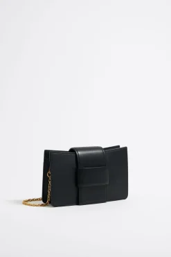 Online BIMBA Y LOLA Bolso Bandolera Mini Piel Negro