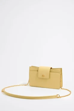 Hot BIMBA Y LOLA Bolso Bandolera Mini Piel Amarillo Topacio