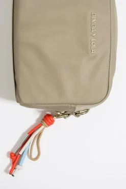 Cheap BIMBA Y LOLA Bolso Bandolera Pequeno Nylon Caqui Claro