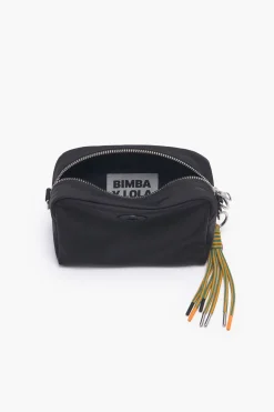 Fashion BIMBA Y LOLA Bolso Bandolera Pequeno Nylon Negro