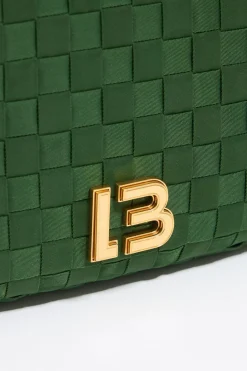 Shop BIMBA Y LOLA Bolso Bandolera Pequeno Nylon Trenzado Negro