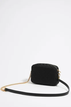 Discount BIMBA Y LOLA Bolso Bandolera Pequeno Nylon Trenzado Negro