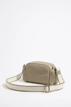 Online BIMBA Y LOLA Bolso Bandolera Pequeno Nylon Caqui Claro