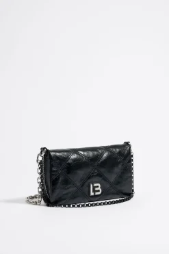 Cheap BIMBA Y LOLA Bolso Bandolera Pequeno Piel Negro