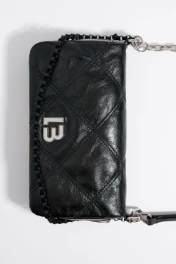 Cheap BIMBA Y LOLA Bolso Bandolera Pequeno Piel Negro