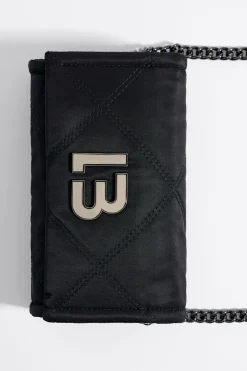 Outlet BIMBA Y LOLA Bolso Bandolera Solapa Mini Negro