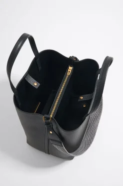 Sale BIMBA Y LOLA Bolso Chihuahua Grande Piel Negro