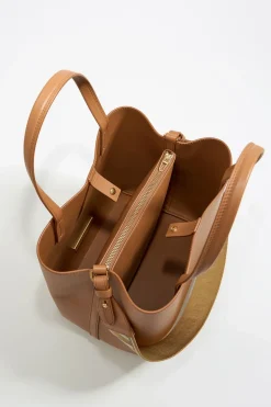 Sale BIMBA Y LOLA Bolso Chihuahua Grande Piel Miel