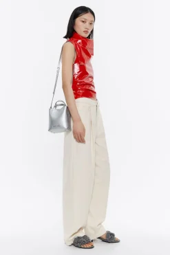 Flash Sale BIMBA Y LOLA Bolso Chihuahua Mini Piel Plata