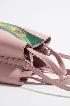 Fashion BIMBA Y LOLA Bolso Chihuahua X Ana Leovy Pequeno Piel Rosa Pastel