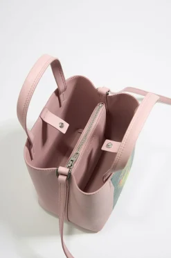 Fashion BIMBA Y LOLA Bolso Chihuahua X Ana Leovy Pequeno Piel Rosa Pastel