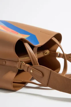 Cheap BIMBA Y LOLA Bolso Chihuahua X Ana Leovy Grande Piel Miel