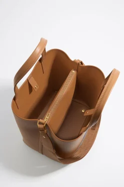 Cheap BIMBA Y LOLA Bolso Chihuahua X Ana Leovy Grande Piel Miel