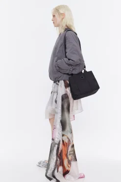 Cheap BIMBA Y LOLA Bolso De Mano Mediano Nylon Negro