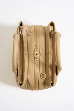 Flash Sale BIMBA Y LOLA Bolso De Mano Mediano Nylon Tostado