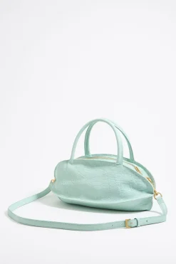 Cheap BIMBA Y LOLA Bolso De Mano Pelota Grande Piel Azul Hielo