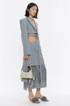 Outlet BIMBA Y LOLA Bolso Hobo Pocket Mini Piel Hueso