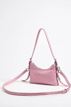 New BIMBA Y LOLA Bolso Hobo Pocket Mini Piel Rosa