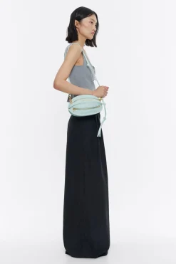 Fashion BIMBA Y LOLA Bolso Pelota Pequeno Piel Azul Hielo