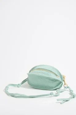 Fashion BIMBA Y LOLA Bolso Pelota Pequeno Piel Azul Hielo