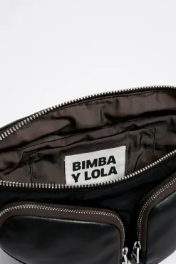 Discount BIMBA Y LOLA Bolso Rinonera Pocket Pequeno Piel Negro