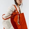 New BIMBA Y LOLA Bolso Shopper Grande Nylon Coral