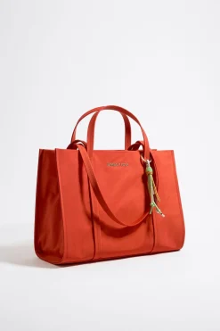 Shop BIMBA Y LOLA Bolso Shopper Grande Nylon Coral