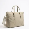 Discount BIMBA Y LOLA Bolso Shopper Grande Nylon Caqui Claro