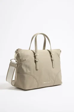 Discount BIMBA Y LOLA Bolso Shopper Grande Nylon Caqui Claro