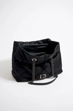 Sale BIMBA Y LOLA Bolso Shopper Grande Nylon Acolchado Negro
